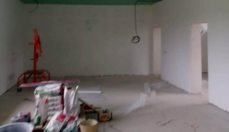 В деревне Цветовка Барятинского района идет ремонт Фоминского ДК 