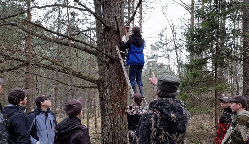 Специалисты заповедника «Калужские засеки» рассказывают школьникам Ульяновского района о пернатых