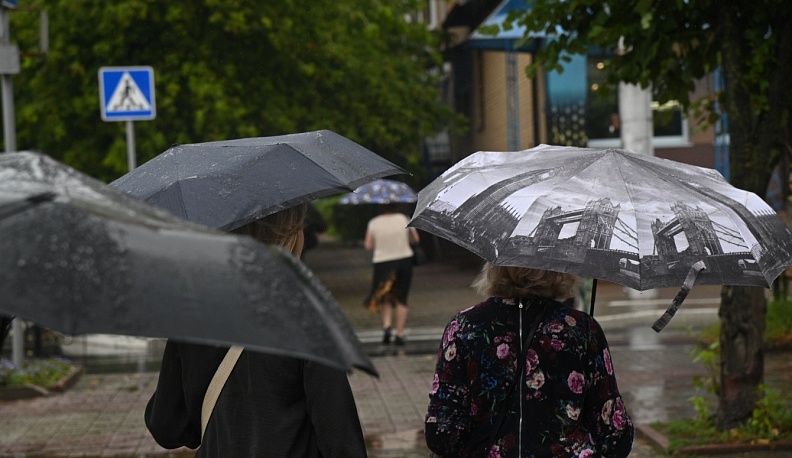 В Калужской области ожидается сильный дождь с грозой и похолодание