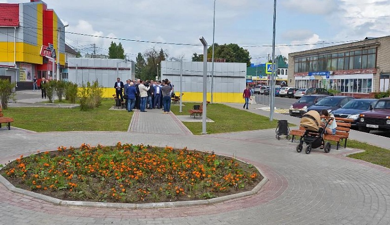 В Малоярославце за 20 миллионов обустроили территорию железнодорожного вокзала