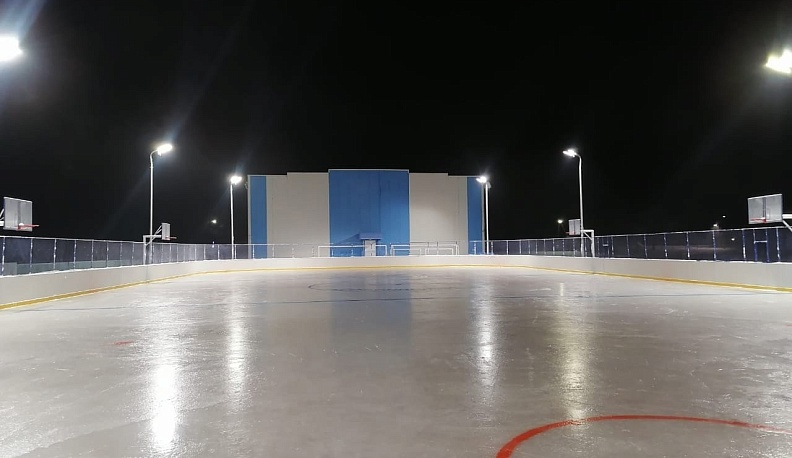 Коньками звучно режем лёд