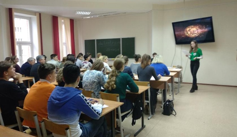 Космонавты пожелали удачи калужанам - участникам Географического диктанта