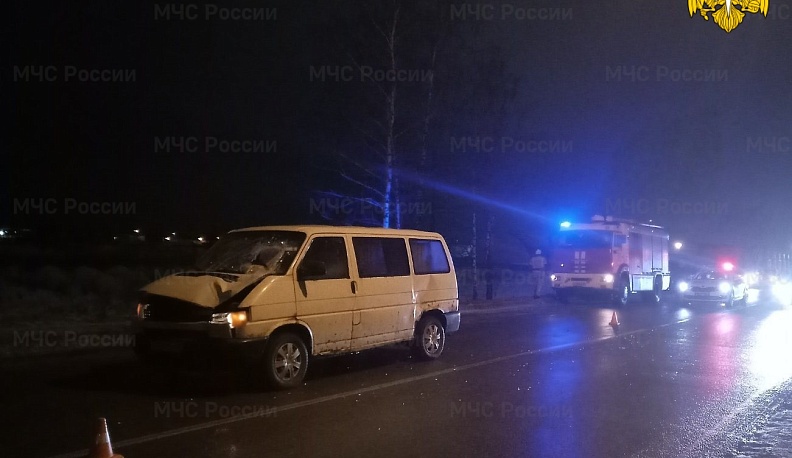 В Калуге водитель микроавтобуса «Фольксваген» сбил пешехода