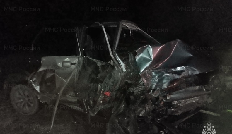 В ДТП в Калужской области смяло автомобиль