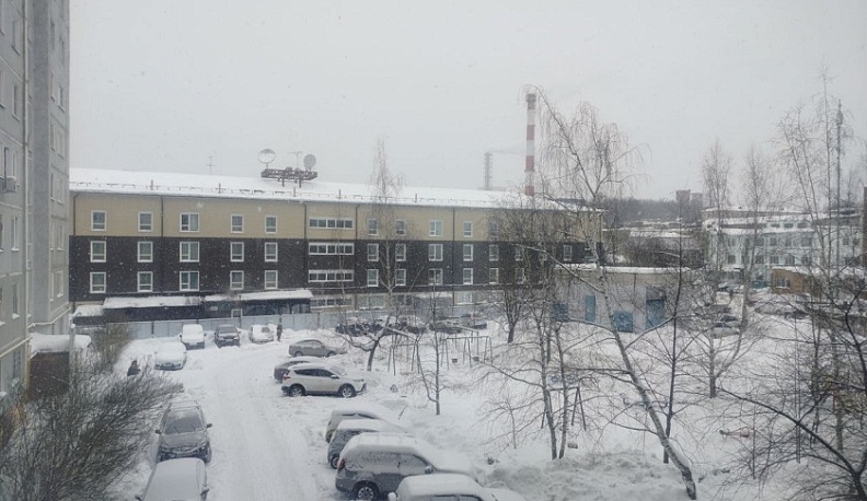 Снегопад в Калуге продолжается