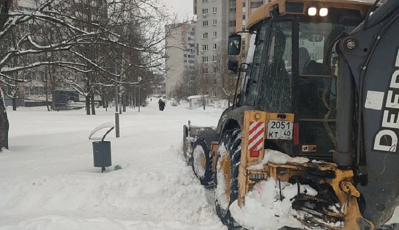 Дорогу от снега очистили в Обнинске после обращений в интернете