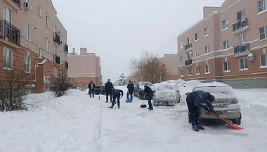 Калужане вступили в бой со стихией