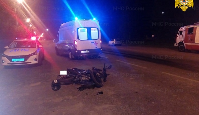 В Калуге иномарка сбила мотоциклиста