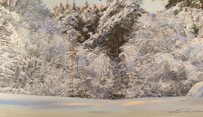 В калужском Доме музыки работает выставка «Такая разная зима»