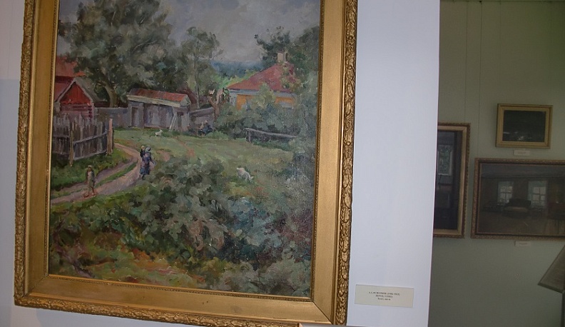 Калужский музей изобразительных искусств показывает картину Александра Осмёркина «Верея. Улица»