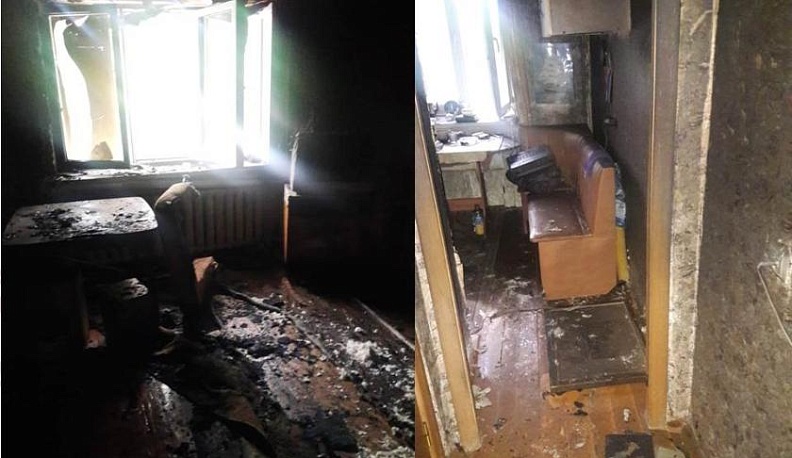 Следователи выясняют обстоятельства смерти мужчины, обнаруженного в обгоревшей квартире в Калуге