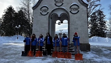 В Козельске высадился снежный десант