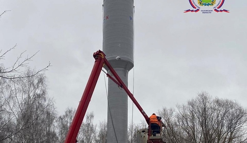В Калужской области установили первую водонапорную башню из полимерных материалов
