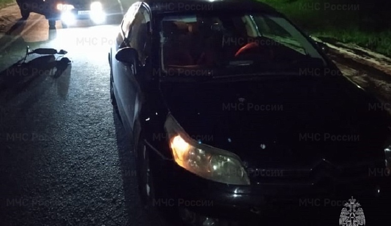В Калужской области иномарка сбила самокатчика