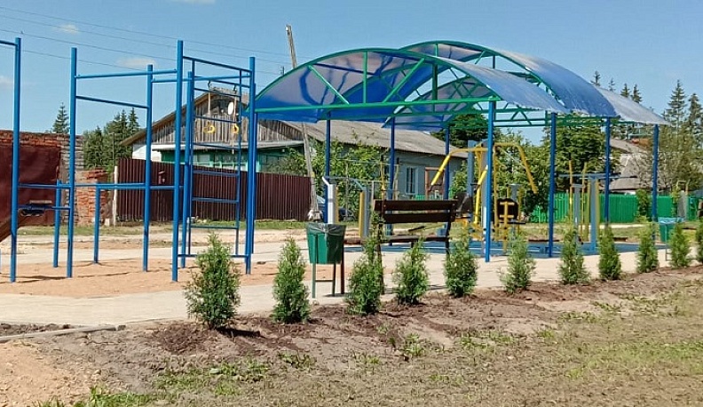 В Мосальском районе появилась новая спортплощадка