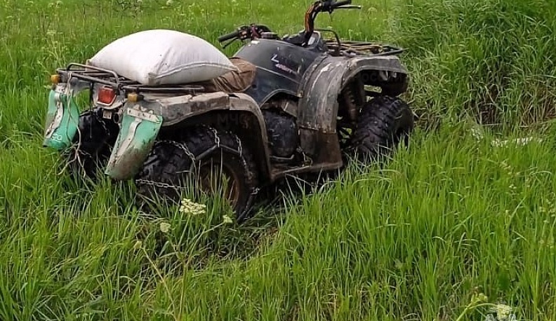 В Ульяновском районе перевернулся квадроцикл
