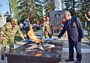Жители Тарусы выразили благодарность за газификацию Вечного огня на братской могиле