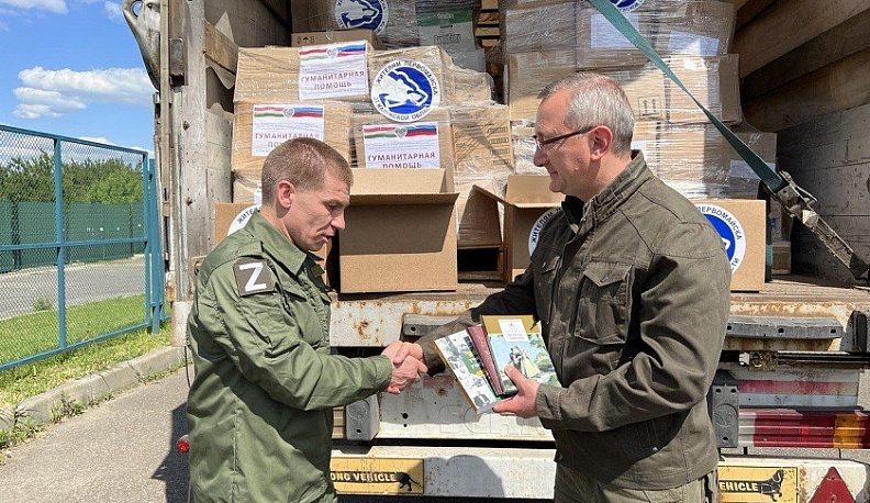 Владислав Шапша передал Первомайску 8 тонн гуманитарной помощи от Калужской области