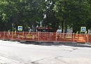 В Людинове приступили к благоустройству сквера Партизан на улице Ленина