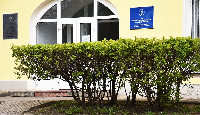 В Калуге при уборке снега поломали живую изгородь у Дома купеческого собрания