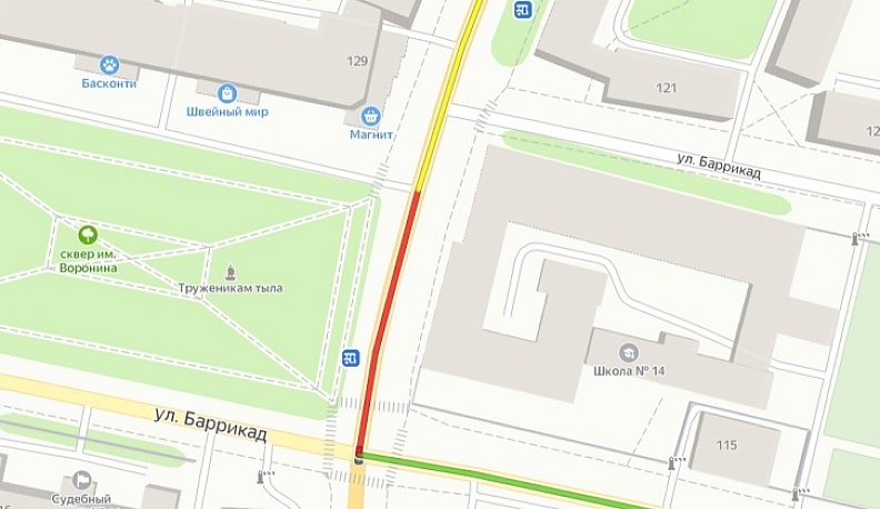 В Калуге авария спровоцировала пробку на Московской