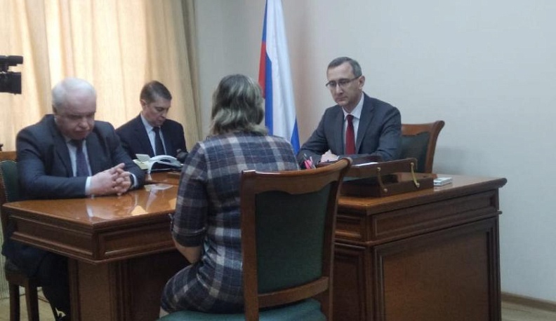 Врио губернатора Калужской области Владислав Шапша провел первый прием граждан по личным вопросам