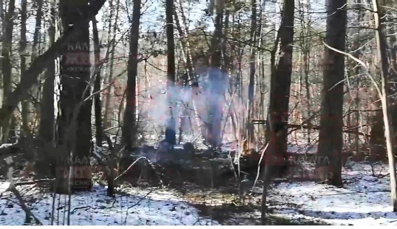 В калужском бору горят костры