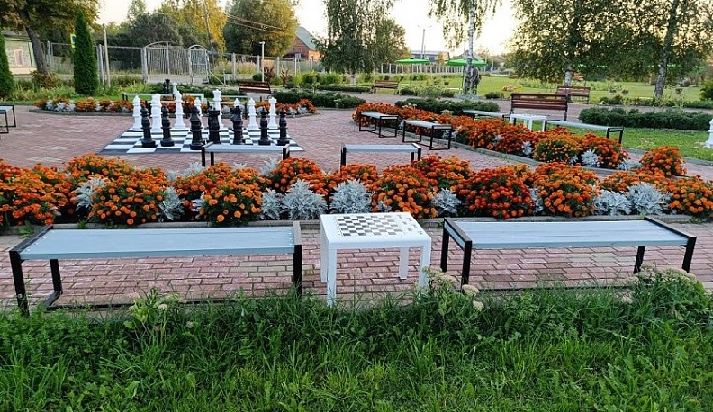 В Износковском районе по проекту школьных инициатив появился «Мобильный шахматный парк»