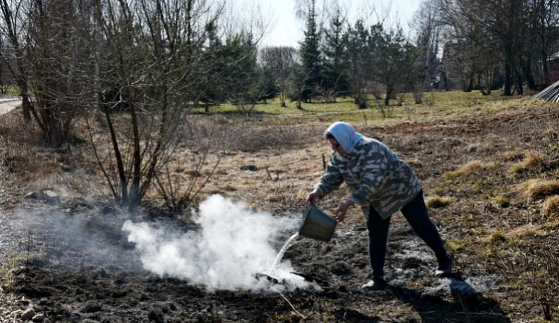 В Калужской области площадь палов травы составила более 400 гектаров