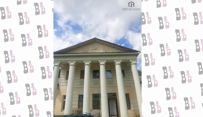 В Калужской области продолжают восстанавливать западный флигель Усадьбы Авчурино 