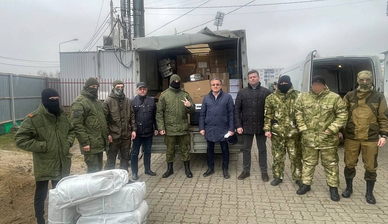 Дмитрий Денисов привез мобилизованным калужанам вещи и снаряжение