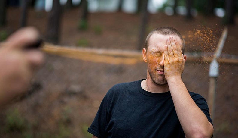 Житель Малоярославца распылил перцовый баллончик в лицо соседу