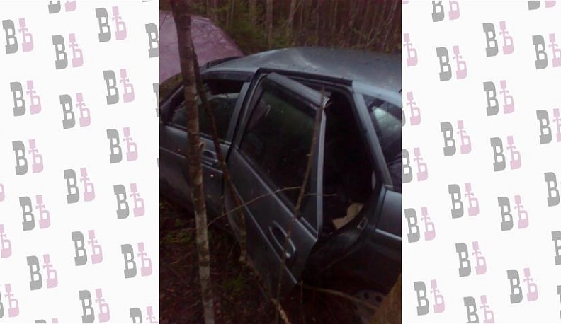 В Козельском районе ВАЗ слетел в кювет