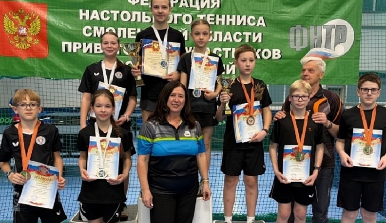 Калужане завоевали полный комплект медалей на первенстве Центрального федерального округа по настольному теннису
