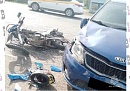 В Жуковском округе столкнулись автомобиль и мотоцикл 