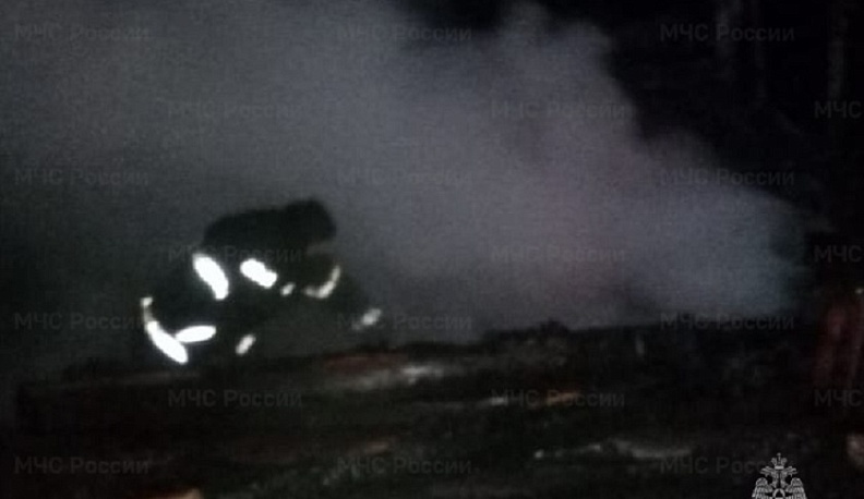 Баня сгорела в одном из СНТ Калужской области