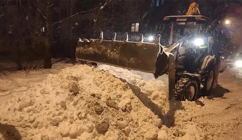 В Калуге остался только один пункт приема снега