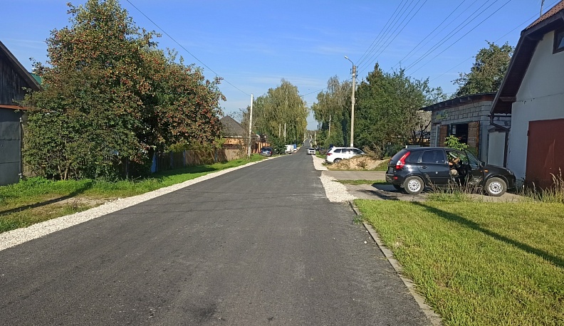 В Кондрове завершается запланированный на этот сезон ремонт уличных дорог