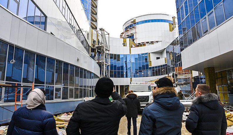 До конца марта в строящемся Дворце спорта в Калуге завершатся монтажные работы