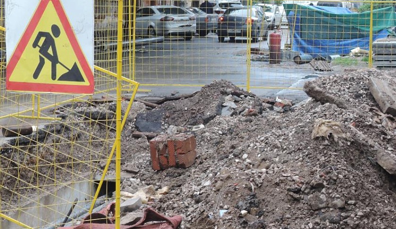 В Калуге ограничение движения на участке улицы Московской  продлят еще на 9 дней