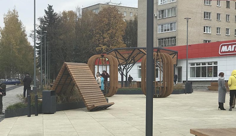 В Обнинске завершилось благоустройство общественной территории на улице Курчатова, 13