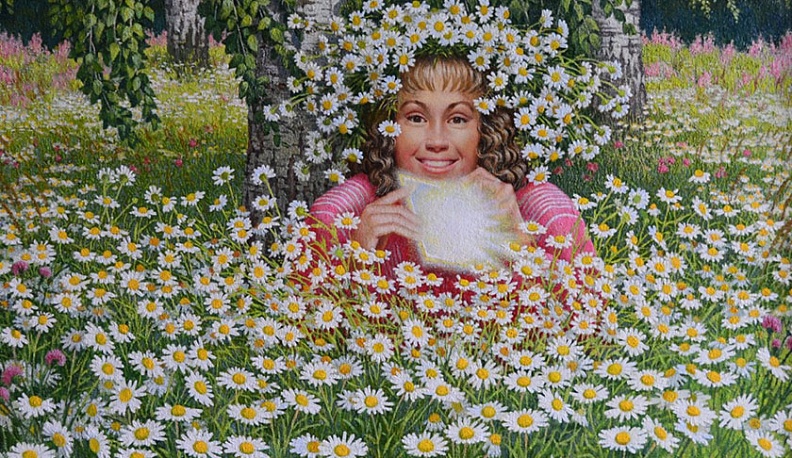 Голубев А.В. Солнечный зайчик. 2018 г. Холст, масло.