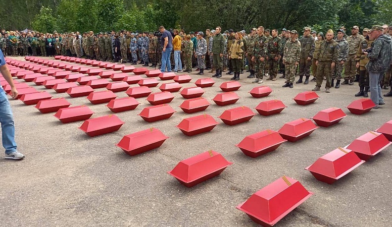 На Зайцевой горе в Калужской области нашли останки 122 советских солдат