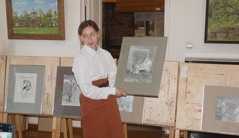 В Козельске представили дипломные работы юные художники студии имени игумена Илариона