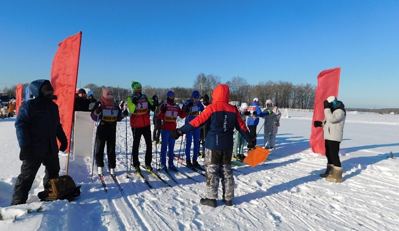 В Жиздринском округе прошел V этап областных соревнований по лыжным гонкам