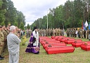 В Юхнове прошло торжественное перезахоронение останков красноармейцев