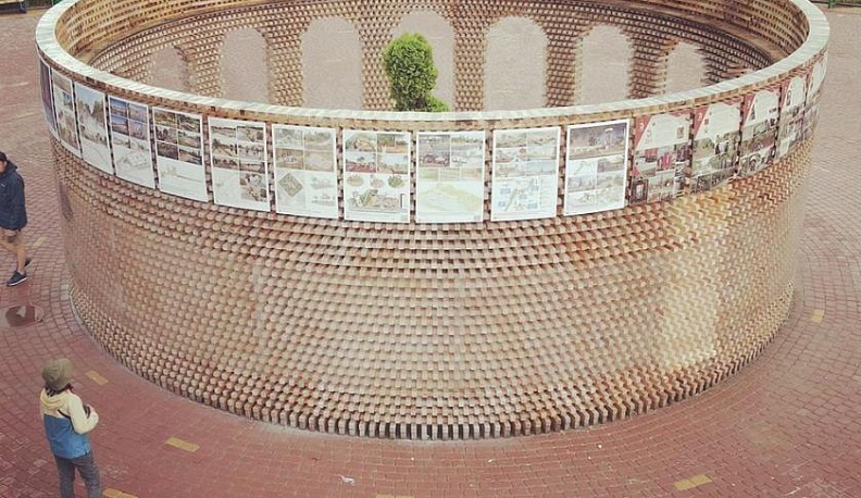 «Ротонду» в новом городском парке Калуги восстановили за день и под дождем