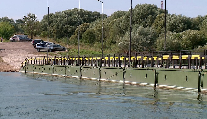 В Калуге в четверг перекроют понтонный мост