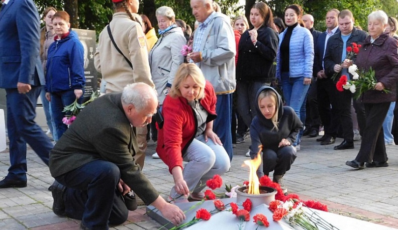 В День памяти и скорби в Кондрове состоялся памятный митинг