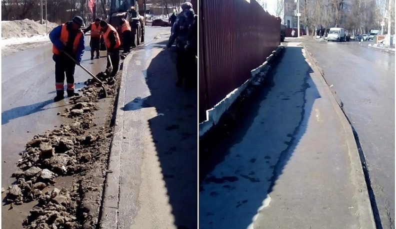 В Калуге еще на 7 улицах навели порядок после зимы